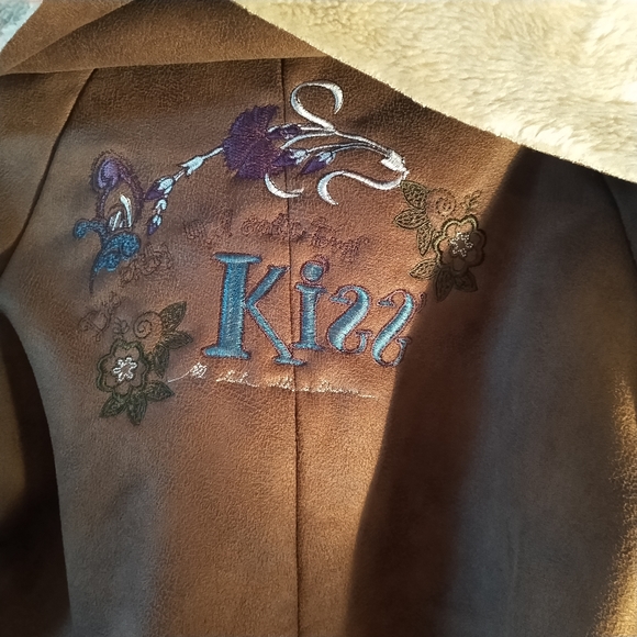 🔥❤️🔥FINAL PRICE!! HURRY !!! STORE CLOSE !! Desigual Embroiled Fur Jacket 42 - Picture 3 of 4